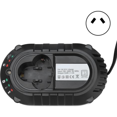 Chargeur intelligent pour batterie lithium 10.8V/12V, adapté aux modèles BL1013 BL1014, avec prise AU 100-240V AC. (1/5)