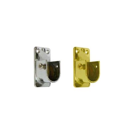 REGGITUBO LATERALE OVALE PER ARMADIO- - mm.15x30, oro lucido - 10 pezzi