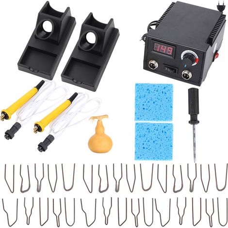 Kit de pyrogravure professionnel avec température réglable, fer à souder pour gourde et planche, prise UE 220V (1/5)