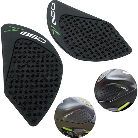 Convient aux autocollants de réservoir de carburant modifiés pour motos Kawasaki Z650, aux coussinets/autocollants de protection antidérapants et isolants thermiques pour les genoux.