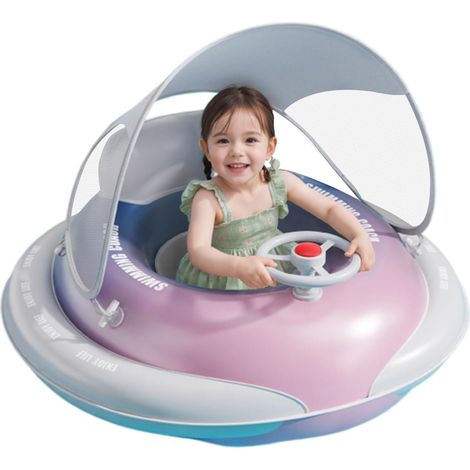 Bouée de natation gonflable pour bébé avec protection solaire - Siège de (1/5)