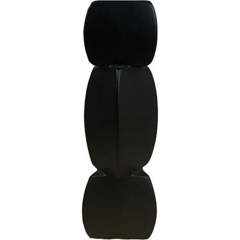 Vase Lotus Racine en Céramique Noir Grand - Modèle Décoratif Pur pour Salon Bureau Chambre M (1/5)