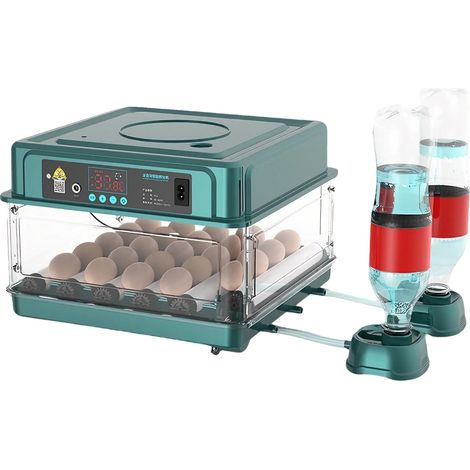 Incubadora de huevos, control automático de temperatura, apta para varios tipos de huevos, capacidad para 30 huevos. (1/2)