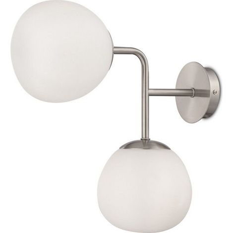 Erich Applique Nickel, 2 Lumières, E14 (1/3)