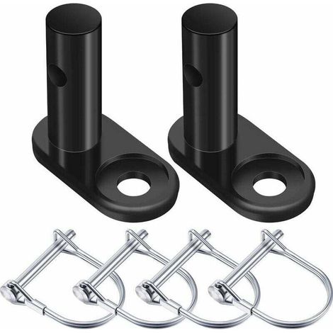 Sets Bicycle Trailer Coupler Bicycle Trailer Hitch Connector Steel Trailer Hitch Replacement Mounting Adapter Bicycle Coupler Fixing Adapter, 6 Pieces (1/4)