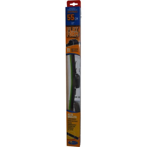Spazzola tergicristallo universale Lubex Flat Form 55cm 10 adattatori inclusi (1/3)