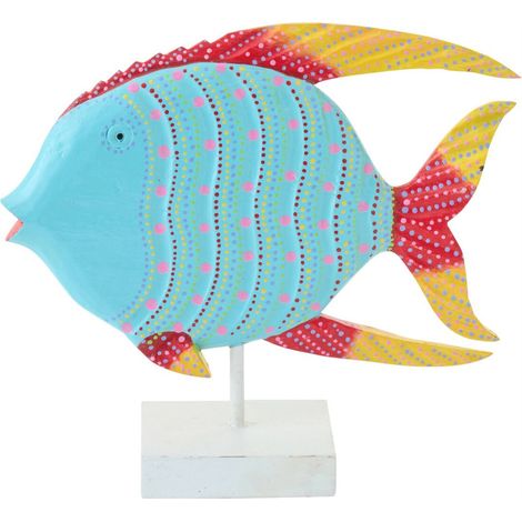 Poisson décoratif en bois multicolore - multicolore (1/3)