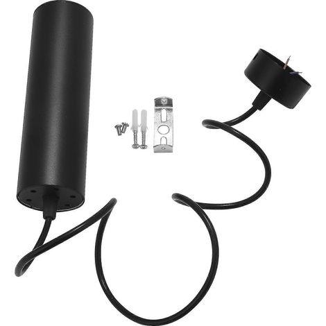 Lustres de café minimalistes modernes noirs de haute qualité, spots LED blanc chaud pour restaurants, style COB, longs (1/5)