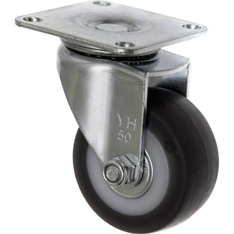 TOOLCRAFT TO-5137866 RUOTA GIREVOLE CON PIASTRA DI AVVITAMENTO 50 MM TPR (1/3)