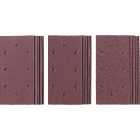 Original Einhell 15-tlg. Schleifpapier-Set (Schwingschleifer-Zubehör, 15x Schleifpapier, 187 x 93 mm, Körnung je 5x 60, 120, 180, Kletthaftung) (1/3)