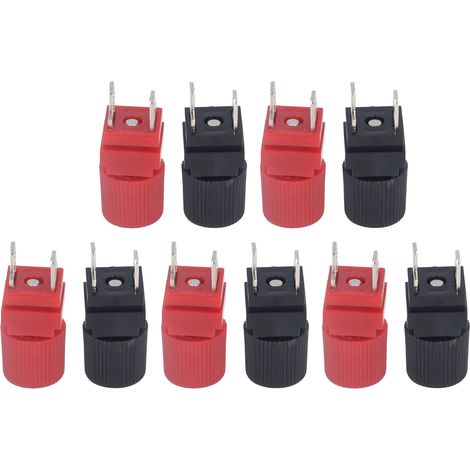 Kit d'accessoires comprenant 5 bornes de raccordement carrées pour équipements et machines. (1/5)