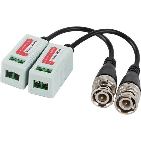 2 pièces Câble Transmetteur Vidéo Passif HD-CVI/HDVI/AHD pour Caméras de Sécurité (1/5)