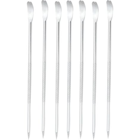 Lot de 7 aiguilles à café latte en acier inoxydable, outil de décoration pour café à domicile. (1/5)
