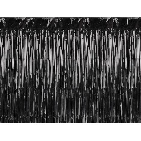 Cortina de fiesta PartyDeco negra de 90x250cm (1/5)