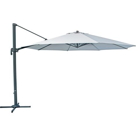 Derby Sonnenschirm / Ampelschirm "Ravenna 400", Ø 400 cm, natur, Bezug aus 100% Polyester, Gestell aus Aluminium, 32,2 kg (1/5)