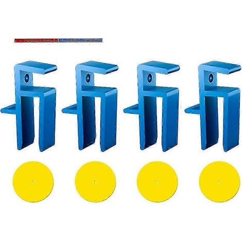 Jeu de serre-joints pour le travail du bois et la menuiserie, compatible avec le montage de plafonds, d'armoires, de meubles, le marquage, le remplissage, etc. (4 pièces) (1/5)