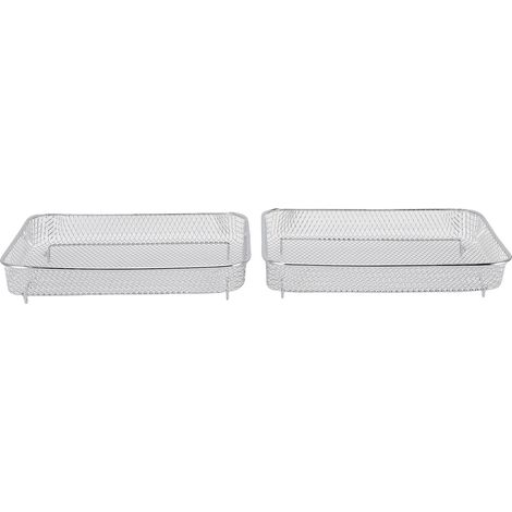 Plateau de panier à frites adapté à la friteuse Bravo XL, grille-pain, accessoires de four, aliments surgelés français, lavable au lave-vaisselle, 2 pièces. (1/5)