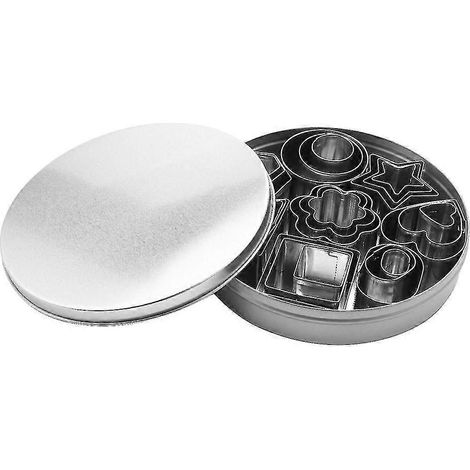 Set mit 24 Mini-Ausstechformen aus Edelstahl für Kekse, Gebäck, Donuts und andere Leckereien.