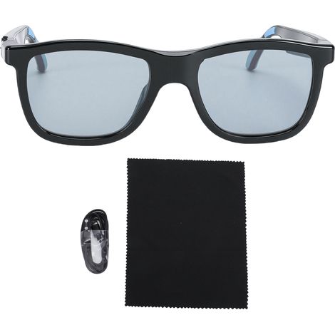 Lunettes intelligentes IA à 4 niveaux de couleur, verres photochromiques tactiles ajustables, réduction du bruit lors des appels, traduction Bluetooth, bleu (1/5)