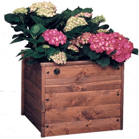 Fioriere In legno Portavasi da Giardino Balcone per esterno MADE IN ITALY Mod. Cocus L60 x P60 x 60H (1/3)