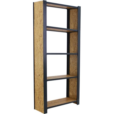 Officlick Étagère industrielle anthracite 800 x 2100 mm (1/5)