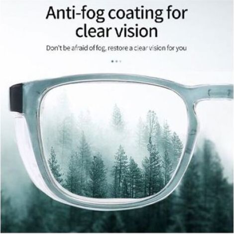 Lunettes de protection - Monture silicone amovible Anti pollen et anti UV - Allergies et écran - Noir (1/5)