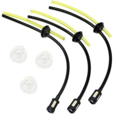 Kit Filtre A Essence - Diametre Reservoir 18 Mm - Pour Debroussailleuse Tondeuse Taille-Haie Elagueur - 3 Unites (1/4)