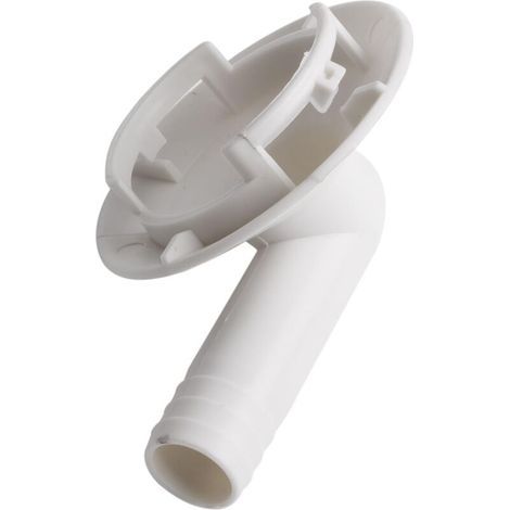 42-mm-Ablaufschlauchanschluss für Klimaanlagen (Split-Systeme und andere Klimageräte), flexibler Ablaufadapter aus weißem Kunststoff mit 4,2 cm Auslassdurchmesser (1/5)