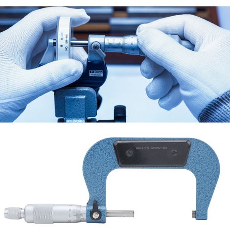 50-75 mm Mikrometer - Standard-Außenschraubenmikrometer (blau) (1/5)