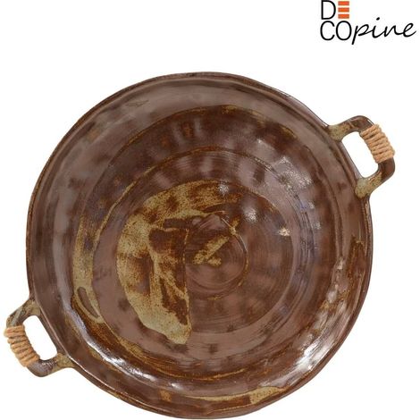 Plateau à fruits – DECOPINE – Style wabi-sabi – Couleur vert matcha – Résine imitation céramique (1/5)