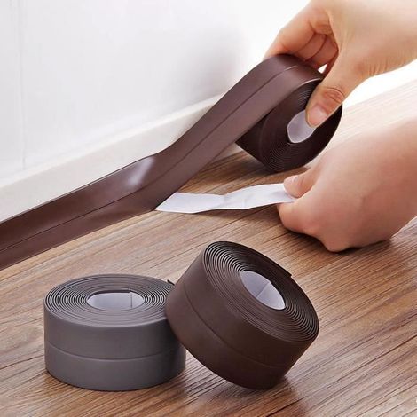 Selbstklebende Dichtungsfolienrolle – 2,2 cm dick – 3,2 m lang – Braun – Perfekte Abdichtung (1/4)