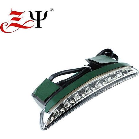 Compatible avec Harley XL883N Iron 09-14 : feu arrière à LED modifié avec clignotant et fonction stop – transparent (1/4)