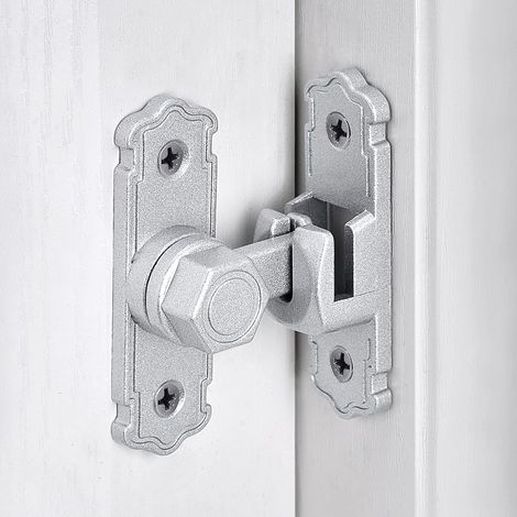 Verrous de porte, serrures pour portes coulissantes, verrous de porte, serrures pour portes de grange, serrures de porte à 90/180 degrés, serrures de porte à angle droit (1/5)