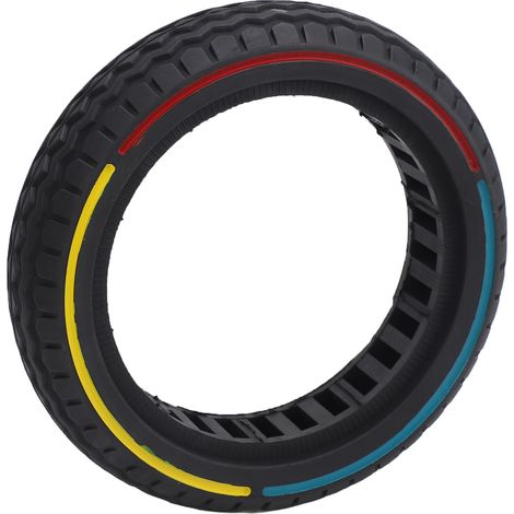 Pneu plein pour trottinette électrique 8,5 x 2,0 pouces, en caoutchouc coloré, élastique, antidérapant, alvéolé, avec absorption des chocs, compatible avec XIAOMI M365, 1S PRO, PRO2, MI3 et MI3LITE. (1/5)