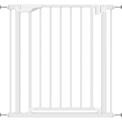 Cancelletto di sicurezza per bambini e animali 76-82 x 76 cm in acciaio bianco MODENUIT (1/3)