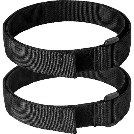 Sangles de Rangement, Sangle Adhésive Auto-Agrippante, Scratch Autocollant Double Face pour Kart de Hoverboard，Noir，Nylon 75 x2.5CM (1/5)