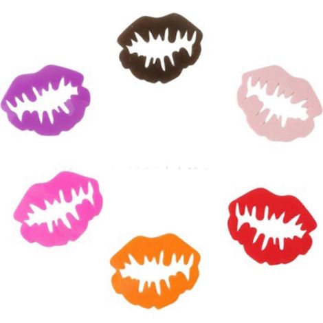 Silikon-Glasetiketten-Erkenner, Teetassen-Marker, Lippen-- (1/5)