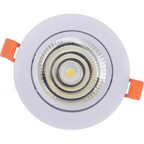Spots encastrés à LED, lumière stable, faible bruit, résistants à la poussière, faciles à nettoyer, éclairage encastrable à LED COB pour la maison ou le bureau, 100-264 V (1/5)