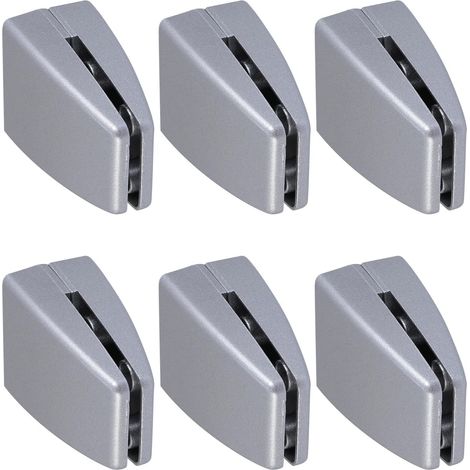 ABOOFAN Lot de 6 pinces fixation pour panneaux verre en alliage (1/5)