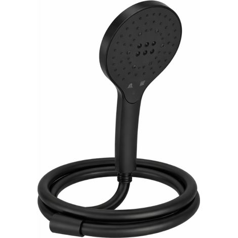 Pommeau de douche 3 jets JACOB DELAFON Metro signature noir mat + flexible