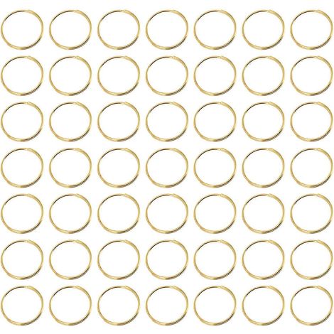Lot de 300 anneaux de connexion pour lustre, accessoires pour la création de boules de cristal et l'éclairage DIY-1.3x1.3cm-Golden