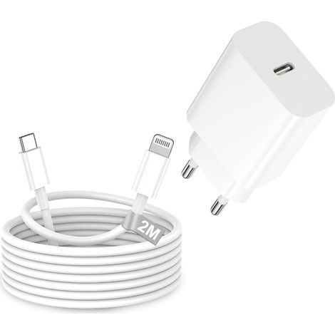 20W Chargeur avec Adaptateur Secteur USB C et Câble Lightning (1/5)