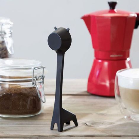 Cuillère À Café - Forme De Girafe - En Plastique - Pour Café En Poudre Et Café En Grains - 18 5 X 4 5 X 2 Cm - 1 Pièce (1/5)
