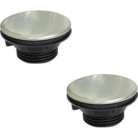 Cache-trou de robinet d'évier de cuisine en acier inoxydable (2 pièces), cache-trou de robinet de cuisine, cache-trou de robinet (1/5)