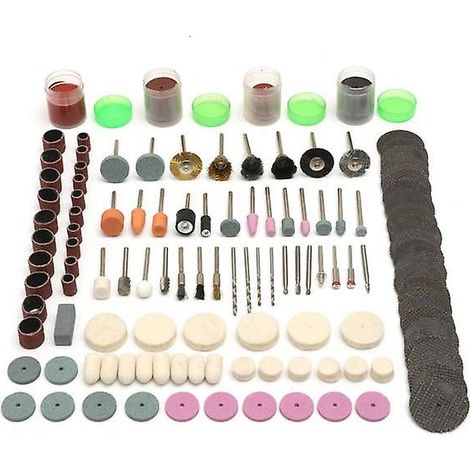 Kit d'accessoires pour outil rotatif (228 pièces) pour mini-perceuse, meuleuse électrique et outil abrasif (1/5)