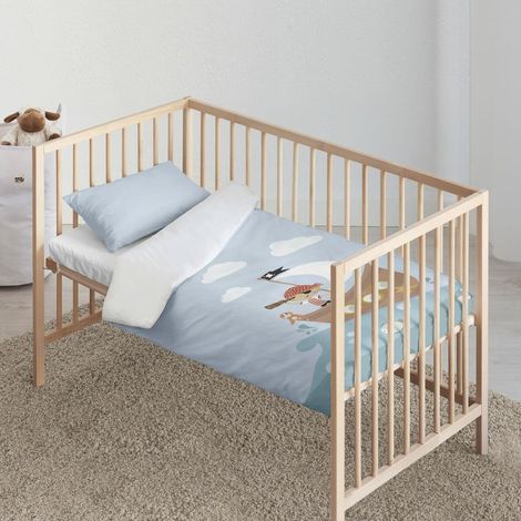 Housse de Couette Bleu 175 Fils 115 x 145 cm (1/2)