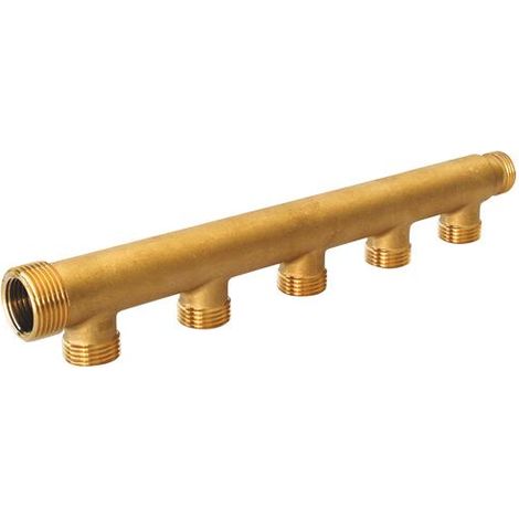 SOMATHERM Collecteur Sanitaire Mâle 1/2 5 Sorties +1 Sortie Possible en Femelle 1/2 ou Mâle 3/4 (1/2)