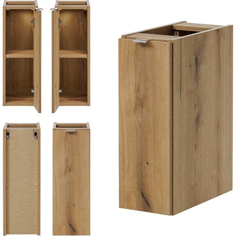 Mobiletto sottolavabo da bagno stile design 80 x 60 x 40 cm effetto rovere 030009996