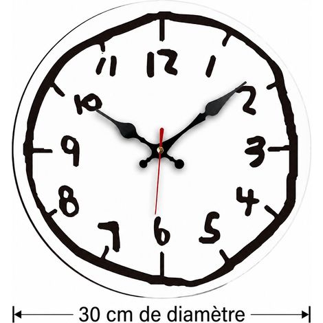 Horloge murale ronde 12 pouces style scandinave à quartz modèle 1002—3 3 1 kg – Livraison gratuite