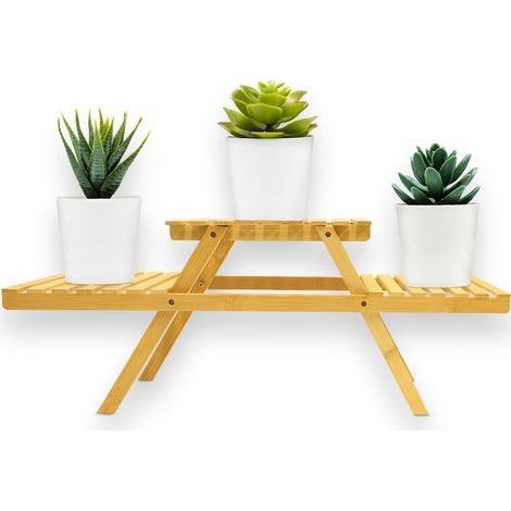 Bambusregal Lund Pflanzen- & Dekoregal 25 x 20 x 65 cm